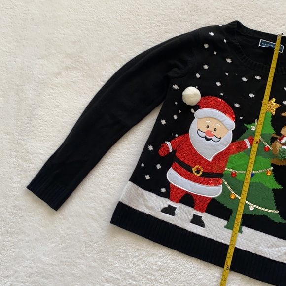 Christmas ugly women’s sweater size LP - Picture 4 of 5
